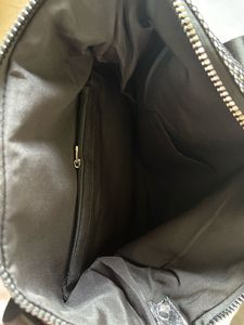Rare Metallic Silver &amp; Black Tote Bag