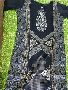 Elegant Black Printed Kurta