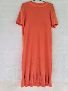 Pretty Orangish Dress For Women🍊