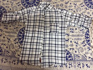 White Checked Shirt Size: M