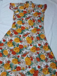 Up And Down Frock Multi Colour 💞