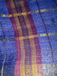 Blue &amp; Pink Checked Saree