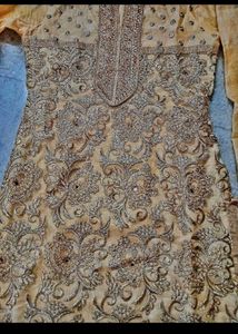 Real Mirror Work Pure Zari Embroidery Suit