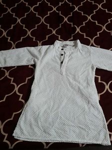 White Chikon Panjabi For Boy And A Jacket
