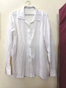 White Long Sleeve Button-Down