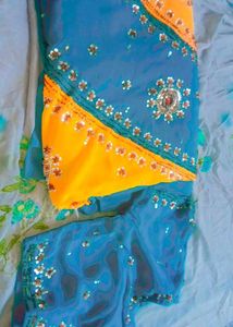 Saree with blouse