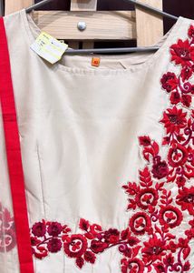 Brand New Classy Cream Ethnic Gown