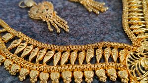 Covering Necklace And Earrings