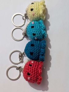 Crochet Octopus Keychains