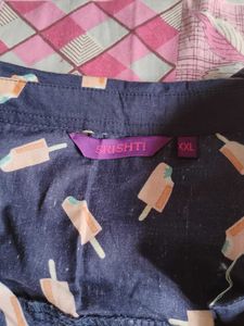 Cute Navy Print Dress