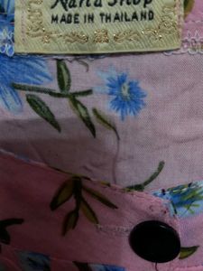 Floral Print Beautiful Pink Top For Woman