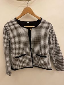 Checkered Cotton Jacket🖤🤍