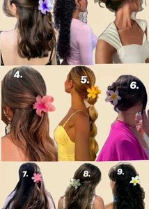 Colorful Flower Hair Clips