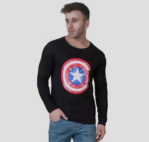 Marvel Black Cotton T Shirt