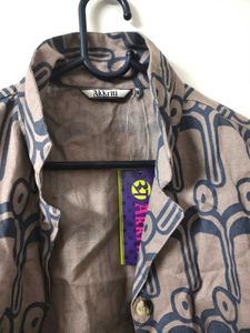 Unique Pattern Cropped Jacket