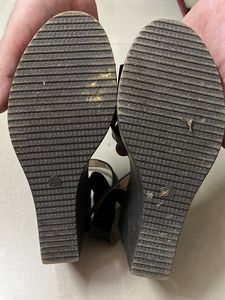Black Platform Wedges