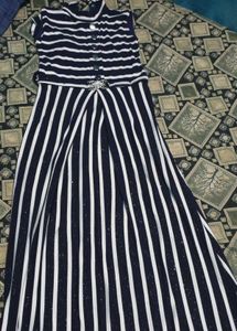 Chic Striped Maxi Dress
