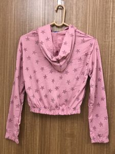 Shimmer Star Mauve Pink Hoodie Top