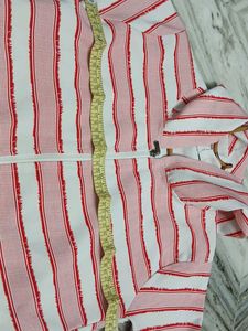 Striped Zip-Up Hoodie For Girls