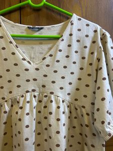 Polka Dot peplum top
