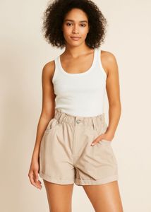 Beige Shorts