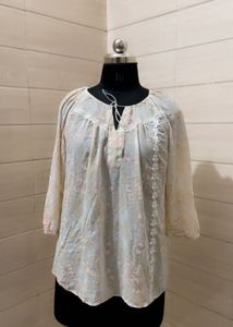 beige tunic imported top