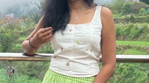 Off White Cotton Crop Top