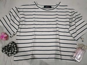 Striped oversized Tee