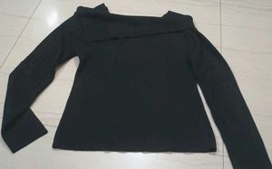Elegant Black designer Sleeve Top