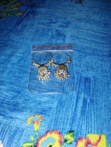 Silver Jhumka Earrings