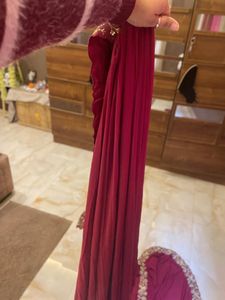 Drape Saree With Heavy Blouse