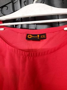 Oomph!! Coral Flutter Sleeve Top