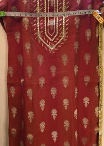 GOTA-PATTI CHANDERI COTTON KURTA SET