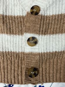 Zara Striped Knit Cardigan