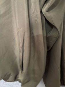 Olive Green Oversized Hooded Jacket