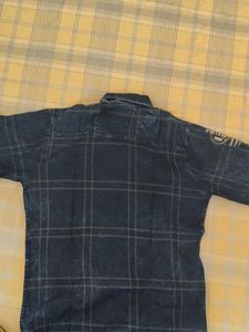 Stylish WODDEN Blue Plaid Shirt