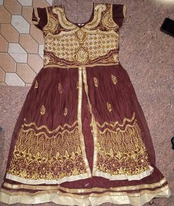 Beautiful Party Wear Brown Gown.