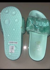 Puma Fenty Fur Slides Mint