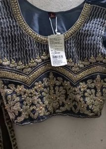 Grey beautiful crop top Set