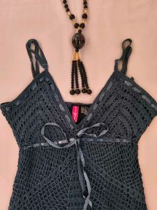 Crochet Knit Cami Top