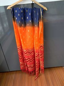 38) Ombre Gold Print Long Dupatta