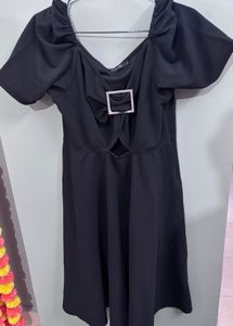 Chic Black Cutout Dress