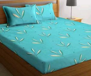2 Bed Sheet And 4 Pillow Cover (86x87inches)