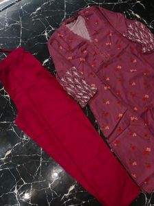 Floral Print Top &amp; Pant Set