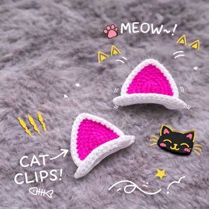 handmade crochet cat 😺 clips ...