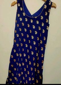 Navy Blue Plazo Suit Without Dupatta 32 Bust