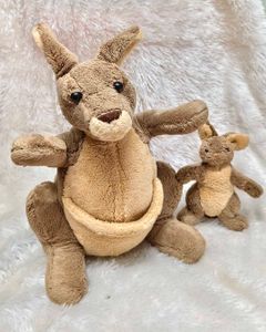 Kangaroo Plush with Baby