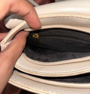 Elegant Ivory Crossbody Bag