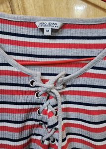 Aesthetic Beautiful Aero Jeans Womens Top 🖤❤️