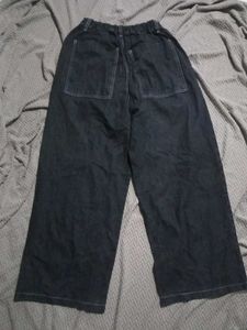 Wide Leg Black Jeans